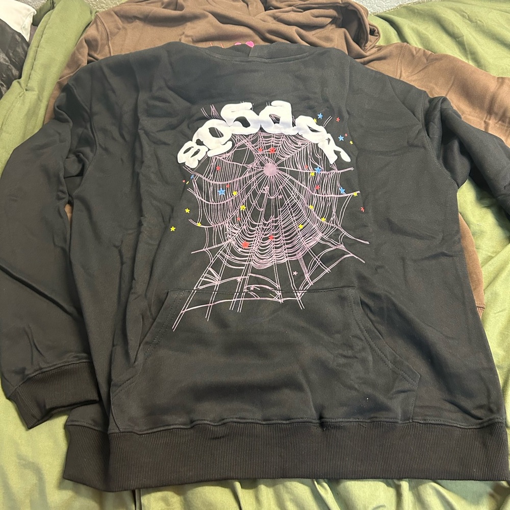spider worldwide hoodie black